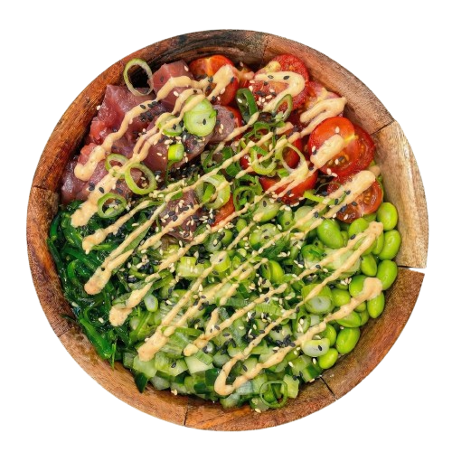 Poké bowl Tuna Up The Beat met tonijn, wakame, edamame en komkommer